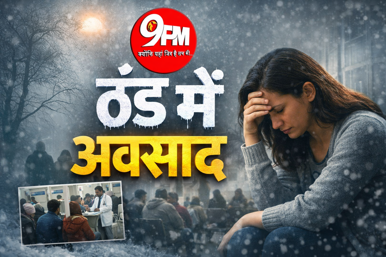 ठंड में धूप की कमी बनी अवसाद की वजह: करनाल में 20% बढ़े डिप्रेशन के मरीज