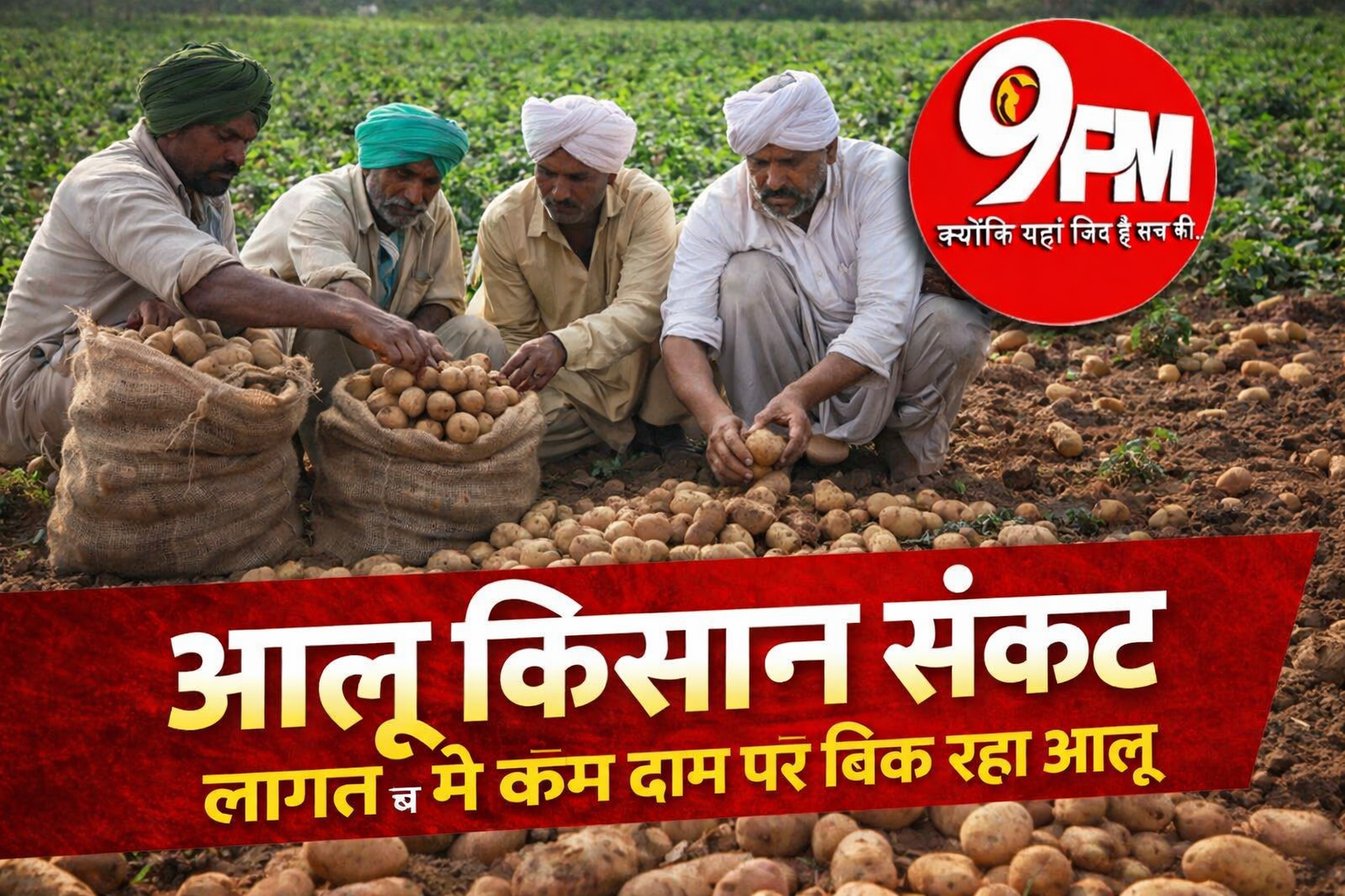 आलू किसान संकट: 6 रुपये लागत वाला आलू 1–2 रुपये में बेचने को मजबूर किसान, तीसरे साल भी नुकसान